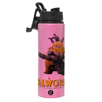 Palworld, Μεταλλικό παγούρι νερού με καπάκι ασφαλείας, αλουμινίου 850ml