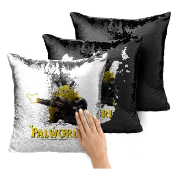 Palworld, Μαξιλάρι καναπέ Μαγικό Μαύρο με πούλιες 40x40cm περιέχεται το γέμισμα