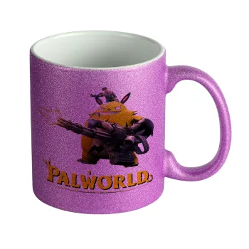 Palworld, Κούπα Μωβ Glitter που γυαλίζει, κεραμική, 330ml