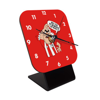 Τάκης, Άντε γεια, με ανώμαλους δεν μιλάω!, Quartz Wooden table clock with hands (10cm)