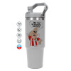 GREY color, 890ml (30oz) stainless Steel Tumbler with Handle