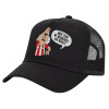 Trucker Hat with Mesh, Black, (COTTON, KIDS, UNISEX, ONE SIZE)