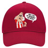 Adult Ultimate Hat RED, (100% COTTON DRILL, ADULT, UNISEX, ONE SIZE)