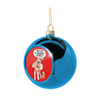 Τάκης, Άντε γεια, με ανώμαλους δεν μιλάω!, Χριστουγεννιάτικη μπάλα δένδρου Μπλε 8cm