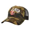 Adult Structured Trucker Hat, with Mesh, (Camouflage) Army (100% COTTON, ADULT, UNISEX, ONE SIZE)