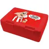 Children's cookie container RED 185x128x65mm (BPA free plastic)