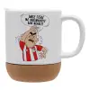 Ceramic coffee mug Cork (MAT), 330ml
