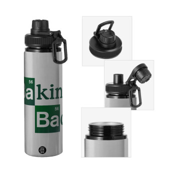 Baking Bad, Metallic water bottle with safety cap, 850ml aluminum
