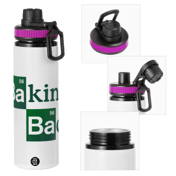 Baking Bad, Μεταλλικό παγούρι νερού με καπάκι ασφαλείας, αλουμινίου 850ml