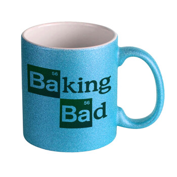 Baking Bad, Κούπα Σιέλ Glitter που γυαλίζει, κεραμική, 330ml