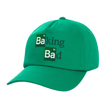 Baking Bad, Καπέλο Ενηλίκων Baseball, 100% Βαμβακερό,  Πράσινο (ΒΑΜΒΑΚΕΡΟ, ΕΝΗΛΙΚΩΝ, UNISEX, ONE SIZE)