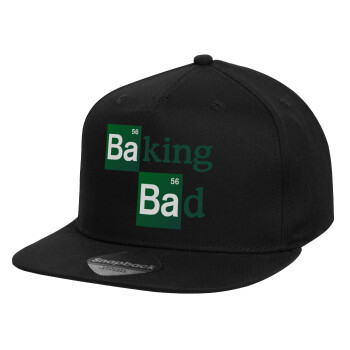 Baking Bad, Καπέλο παιδικό Snapback, 100% Βαμβακερό, Μαύρο