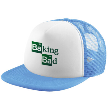 Baking Bad, Καπέλο Soft Trucker με Δίχτυ Γαλάζιο/Λευκό