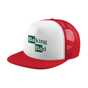 Baking Bad, Καπέλο Soft Trucker με Δίχτυ Red/White 