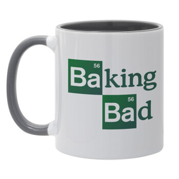 Baking Bad, Κούπα χρωματιστή γκρι, κεραμική, 330ml