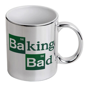 Baking Bad, Mug ceramic, silver mirror, 330ml