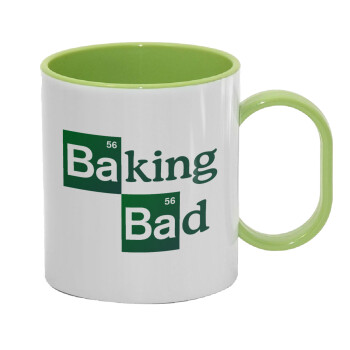 Baking Bad, Κούπα (πλαστική) (BPA-FREE) Polymer Πράσινη για παιδιά, 330ml