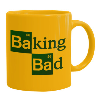 Baking Bad, Ceramic coffee mug yellow, 330ml (1pcs)