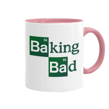 Baking Bad, Κούπα χρωματιστή ροζ, κεραμική, 330ml