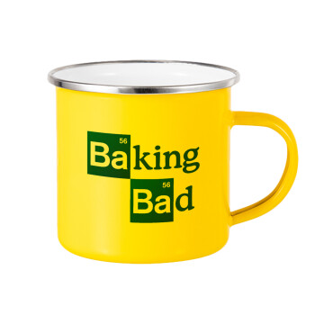Baking Bad, Κούπα Μεταλλική εμαγιέ Κίτρινη 360ml