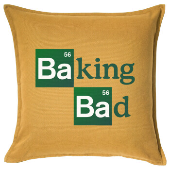 Baking Bad, Sofa cushion YELLOW 50x50cm includes filling