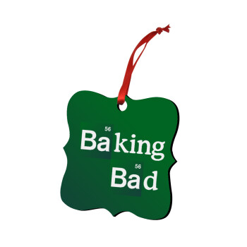 Baking Bad, Χριστουγεννιάτικο στολίδι polygon ξύλινο 7.5cm