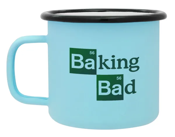 Baking Bad — Κούπα Μεταλλική εμαγιέ ΜΑΤ σιέλ 360ml