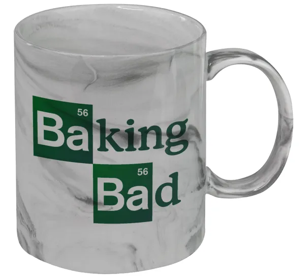 Baking Bad — Κούπα κεραμική, marble style (μάρμαρο), 330ml