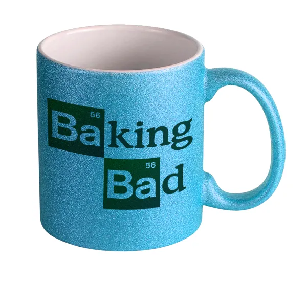 Baking Bad — Κούπα Σιέλ Glitter που γυαλίζει, κεραμική, 330ml