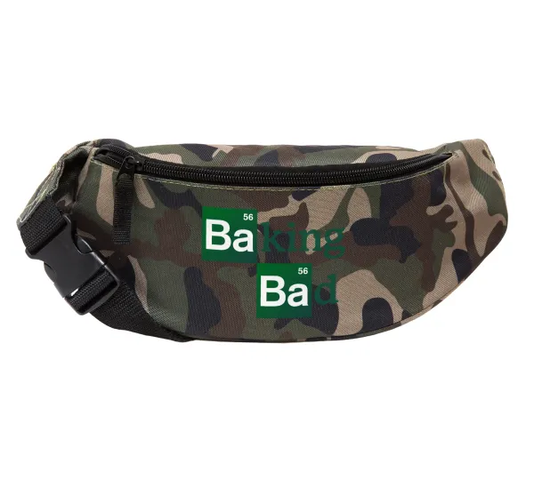 Baking Bad — Unisex waist bag (banana) in Jungle camouflage color with 2 pockets