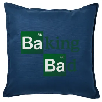 Baking Bad, Sofa cushion Blue 50x50cm includes filling