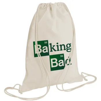 Baking Bad, Τσάντα πλάτης πουγκί GYMBAG natural (28x40cm)