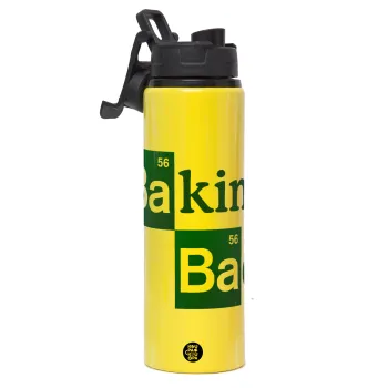 Baking Bad, Μεταλλικό παγούρι νερού με καπάκι ασφαλείας, αλουμινίου 850ml