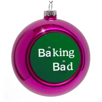 Baking Bad, Purple Christmas tree ornament bauble 8cm