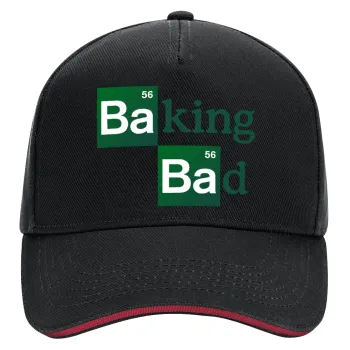 Baking Bad, DRILL Adult Ultimate Hat BLACK/RED, (100% COTTON, ADULT, UNISEX, ONE SIZE)