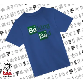 Baking Bad, Παιδικό T-Shirt ΜΠΛΕ από 100% βαμβάκι, για κάθε μέρα. Vegan & OEKO-TEX πιστοποιημένο.