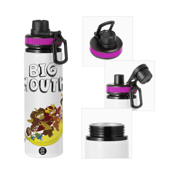 Big mouth, Μεταλλικό παγούρι νερού με καπάκι ασφαλείας, αλουμινίου 850ml