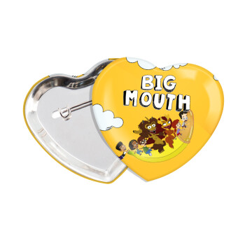 Big mouth, Κονκάρδα παραμάνα καρδιά (57x52mm)