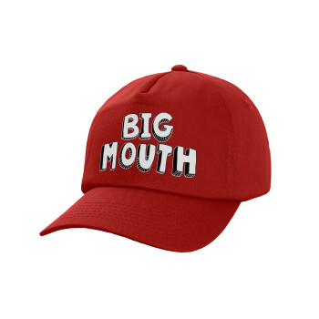 Big mouth, Καπέλο Baseball, 100% Βαμβακερό, Low profile, Κόκκινο