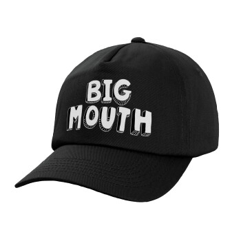 Big mouth, Καπέλο Baseball, 100% Βαμβακερό, Low profile, Μαύρο