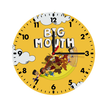 Big mouth, Wooden wall clock (20cm)