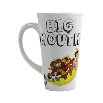 Big mouth, Κούπα κωνική Latte Μεγάλη, κεραμική, 450ml