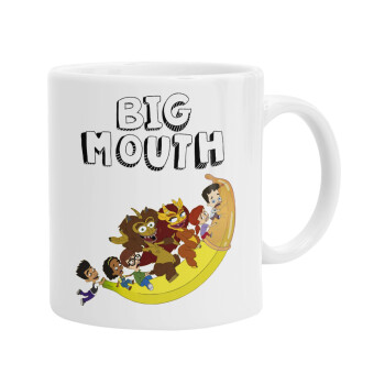 Big mouth, Ceramic coffee mug, 330ml (1pcs)