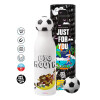 Soccer Metal mug thermos, double wall, 550ml