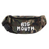 Unisex waist bag (banana) in Jungle camouflage color with 2 pockets