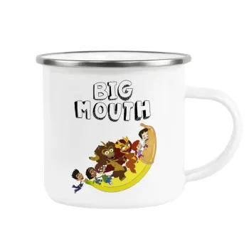 Big mouth, Κούπα Μεταλλική εμαγιέ λευκη 360ml