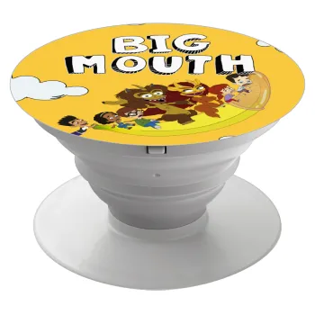 Big mouth, Phone Holders Stand  White Hand-held Mobile Phone Holder