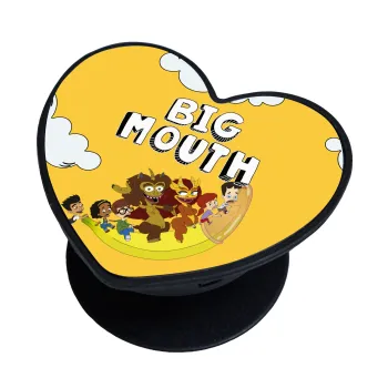 Big mouth, Phone Holders Stand  καρδιά Μαύρο Βάση Στήριξης Κινητού στο Χέρι