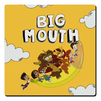 Big mouth, Τετράγωνο μαγνητάκι ξύλινο 6x6cm