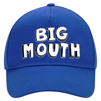 Big mouth, Ultimate Adult Hat BLUE, (100% COTTON DRILL, ADULT, UNISEX, ONE SIZE)